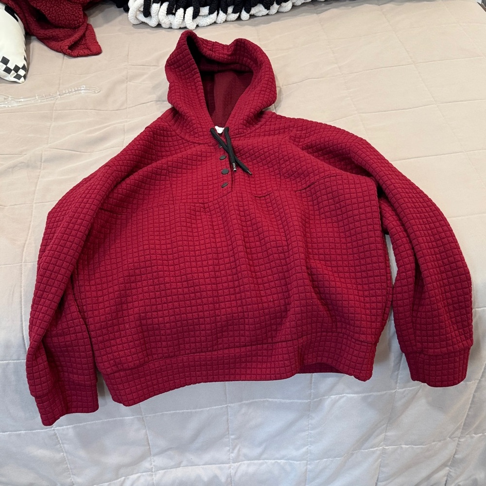 Kirious Red Hooded Sweater